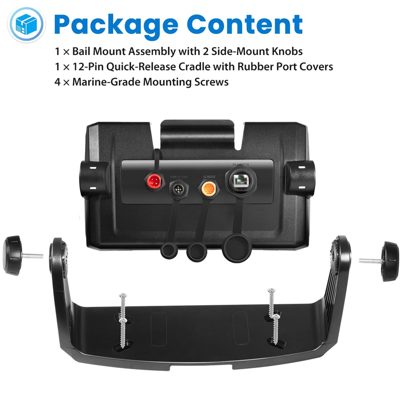Fish Finder Mount - Bail Mount with Quick-Release Cradle (12-Pin)