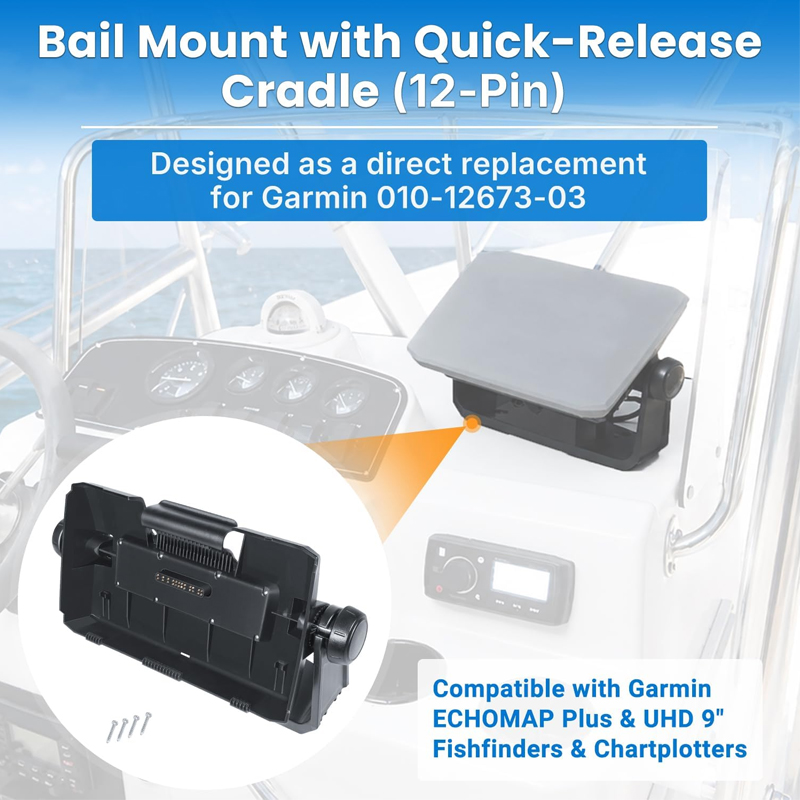Bail Mount with Quick-Release  - đánh giá và giá Fish Finder Mount
